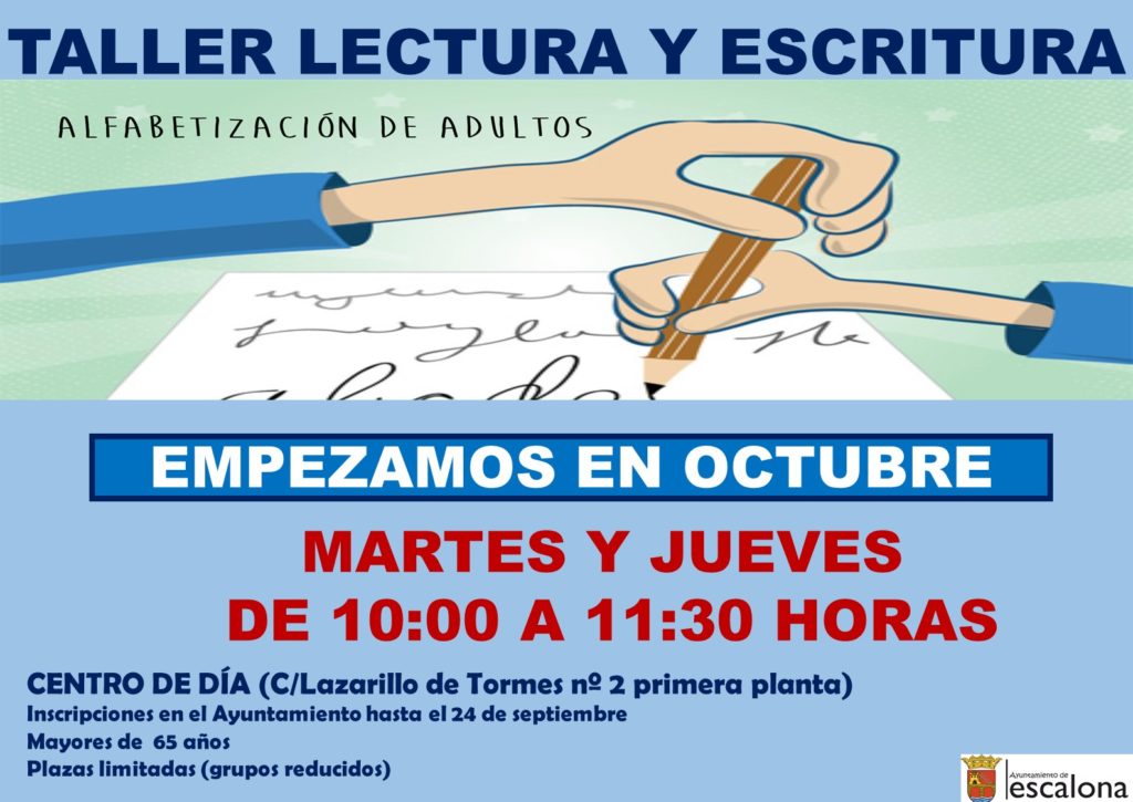 Taller alfabetización 2021-2022 - Ayuntamiento de Escalona