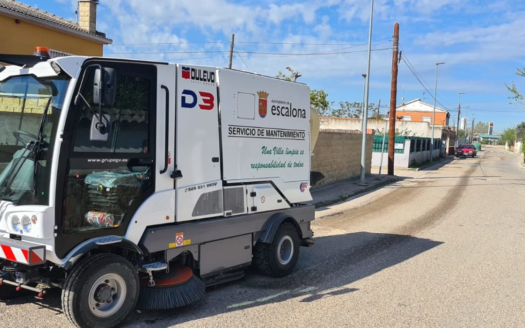 El Ayuntamiento de Escalona ha adquirido una barredora de última generación que supondrá una gran mejora en la limpieza viaria de nuestro municipio