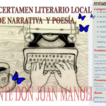 Cartel XVIII Certamen Literario Local de Narrativa y Poesia