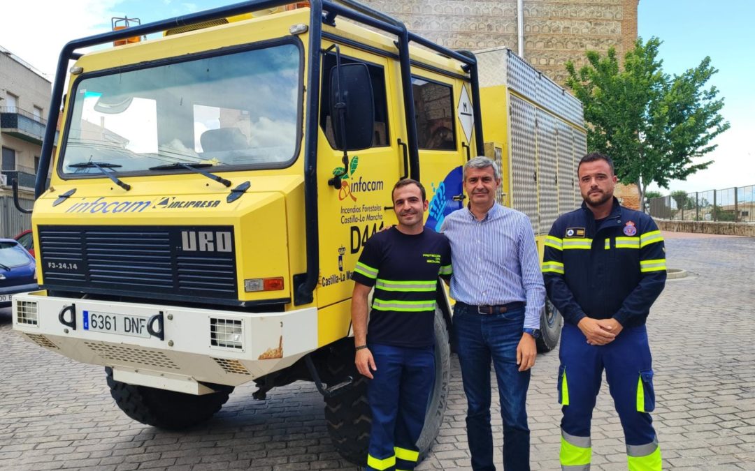 El Ayuntamiento de Escalona incorpora a su flota un nuevo camión contra incendios e inundaciones